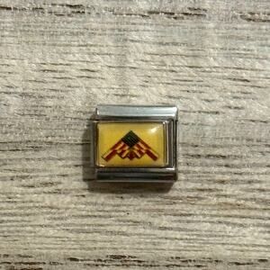 Patriotic B-2 Stealth Bomber Italian Charm Bracelet Link